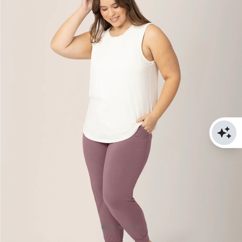 Kindred Bravely Ivory Sleeveless Maternity/Nursing Tank